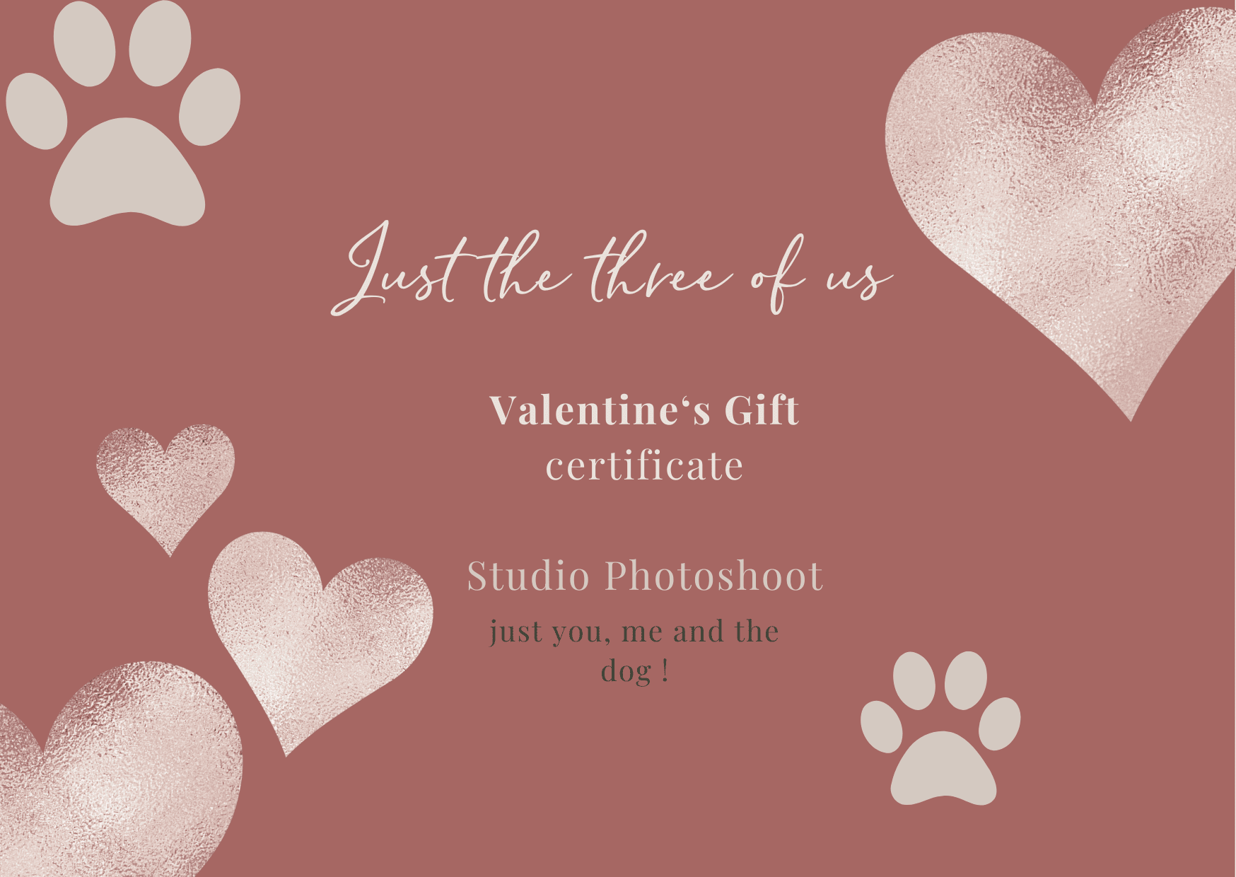 valentines gift vouchers dog lovers 